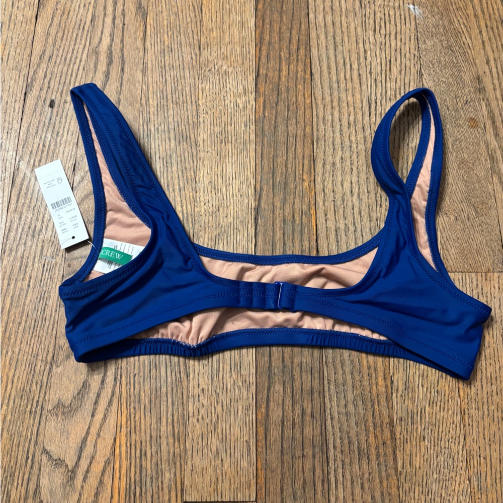 NWT J. Crew Heritage Scoopneck Bikini Top - Picture 2 of 3